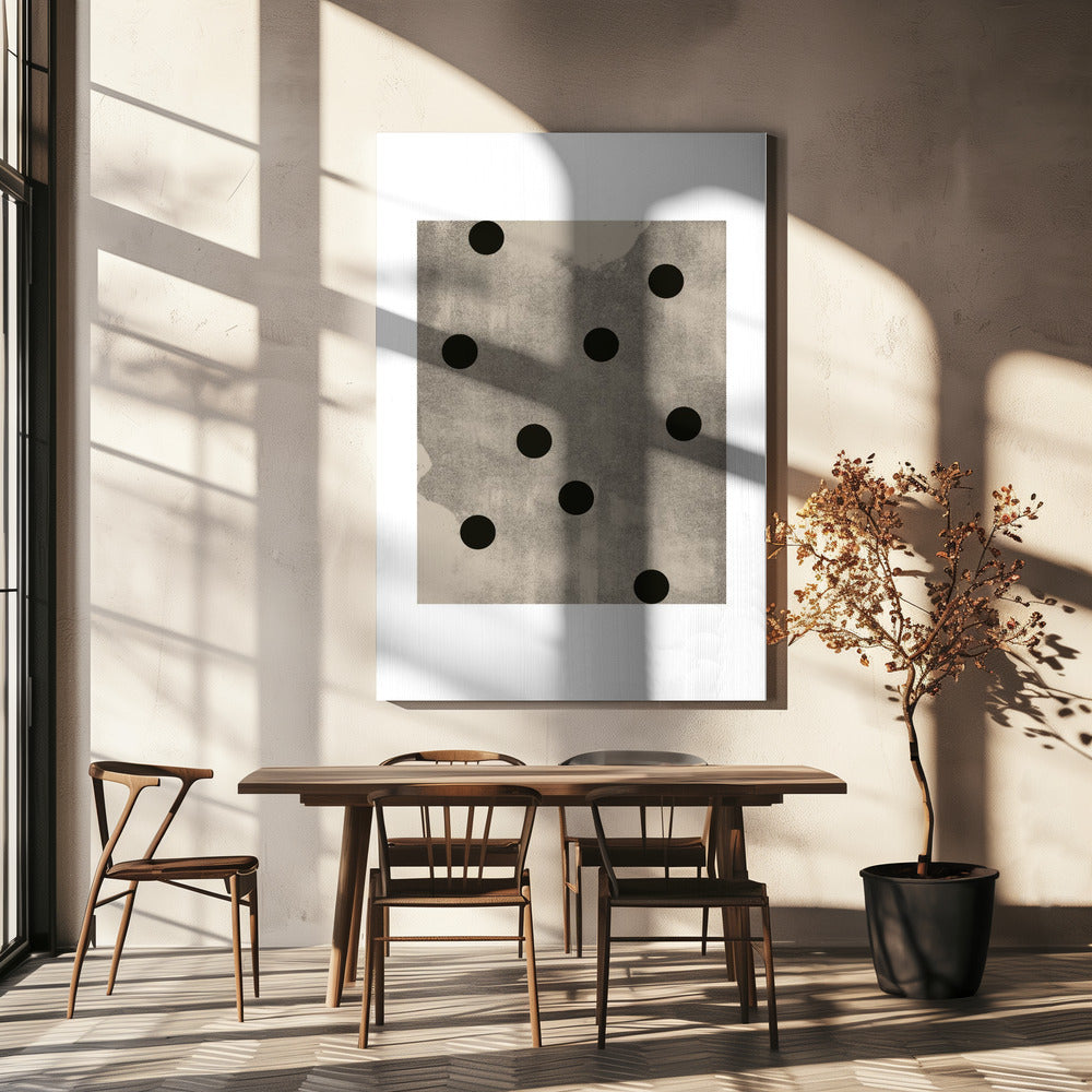 Monochrome Kreise | Leinwand