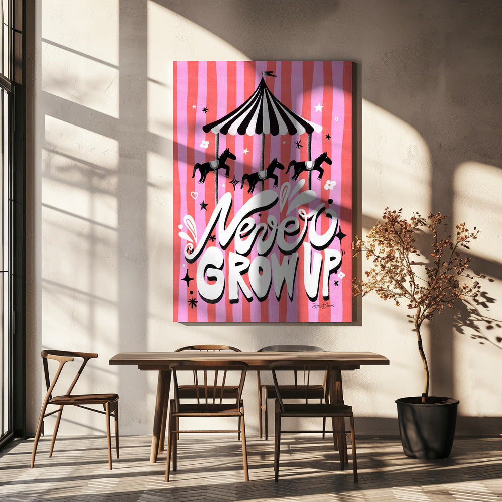 Carousel - Never Grow Up | Canvas