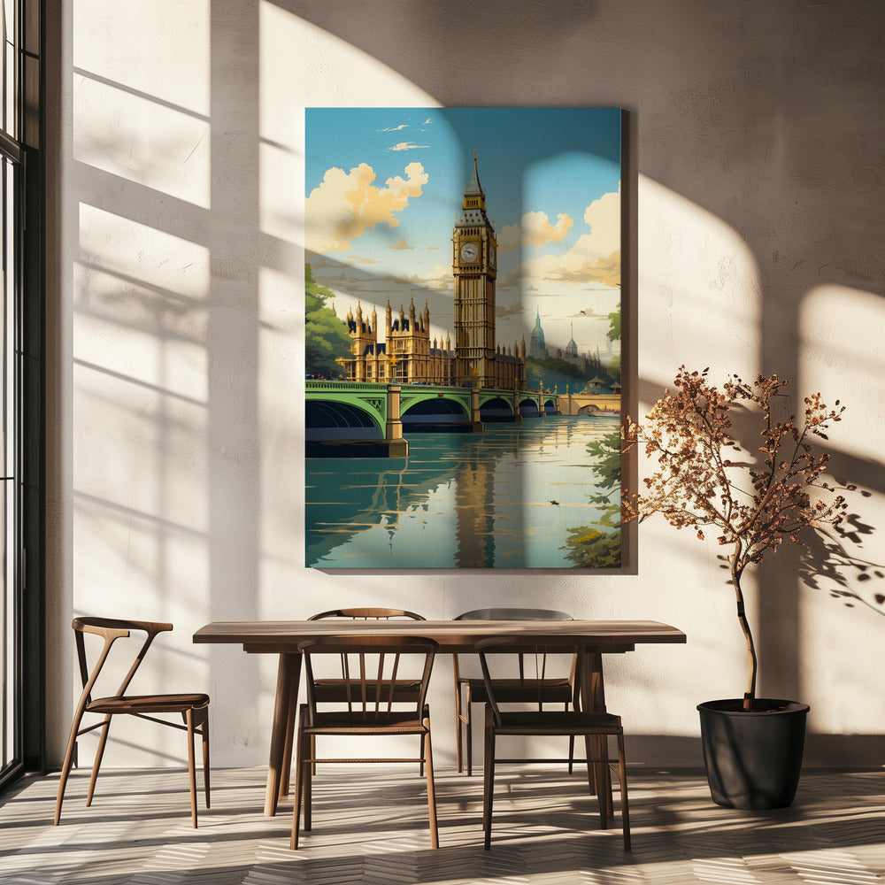 Blick auf London | Leinwand