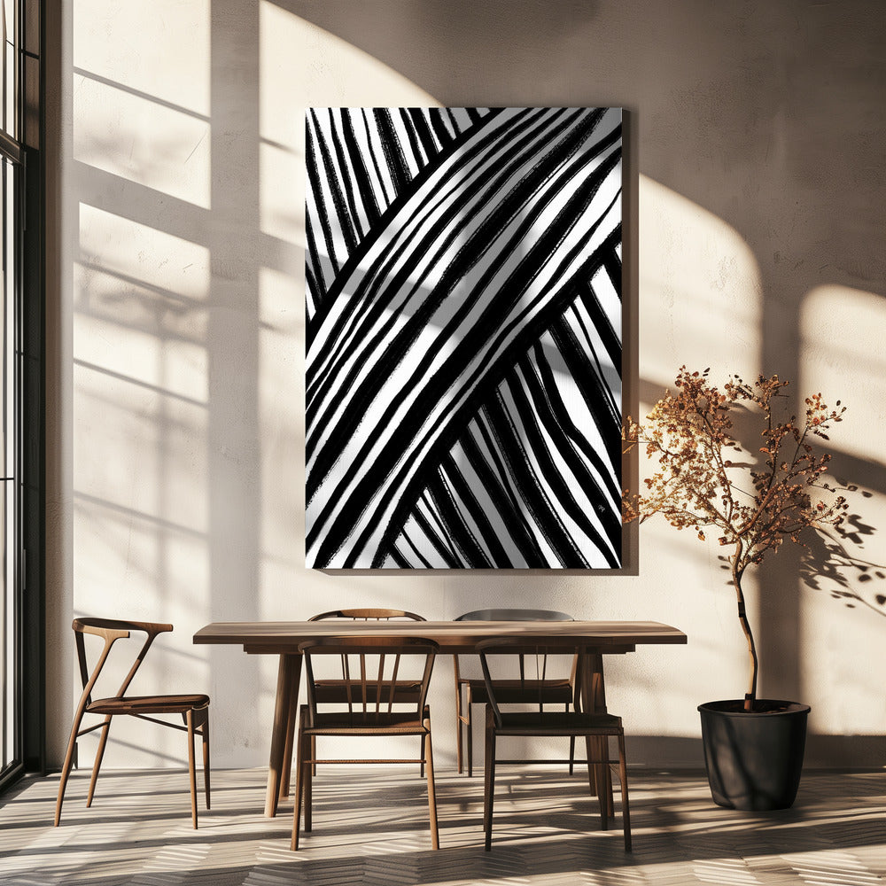 Zebras Weg | Leinwand