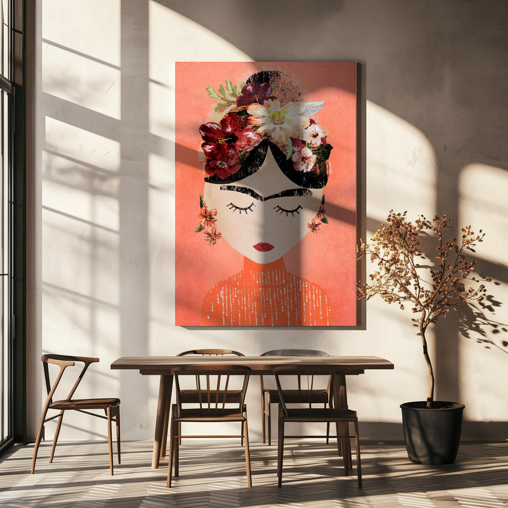 Frida (Pfirsich) | Leinwand