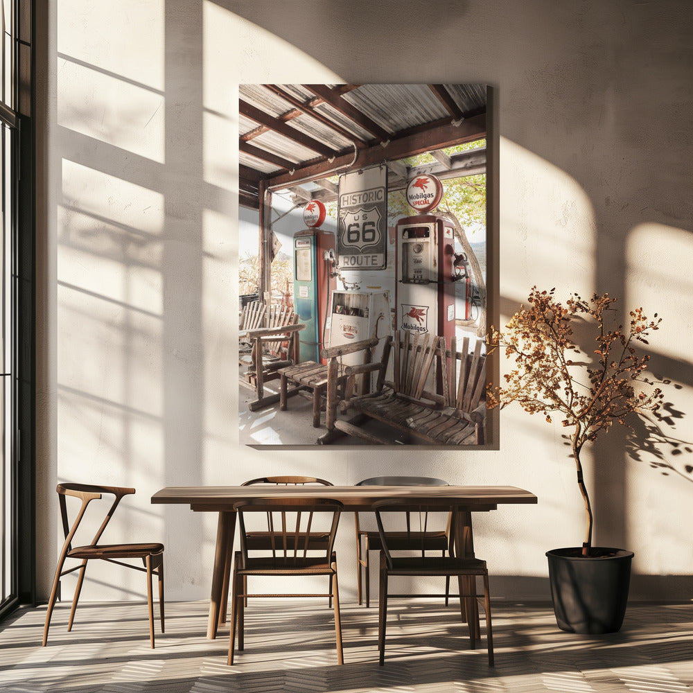 Route 66 Gas Station | Canvas