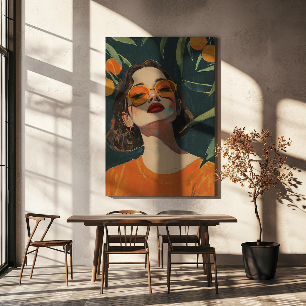 Goldener Blick | Leinwand