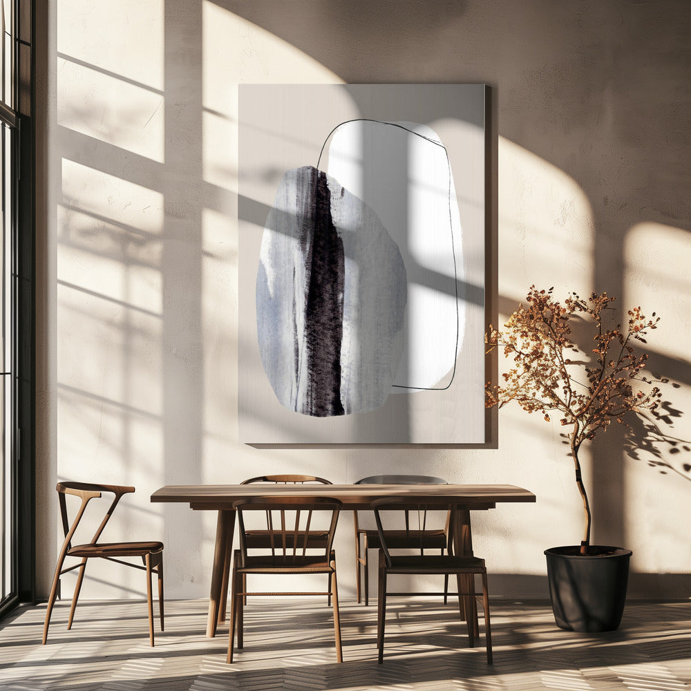 Organic Shapes With Textured Brushstrokes | Canvas
