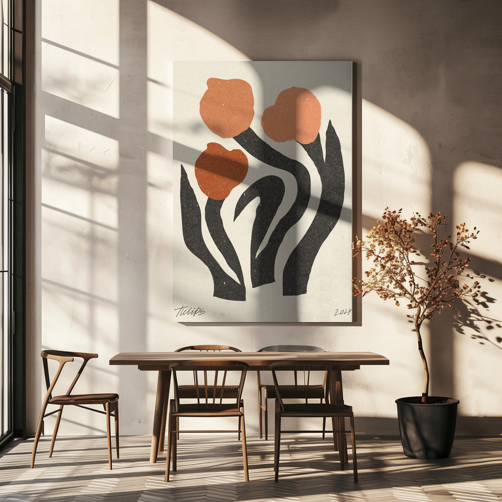 Moderne Blume 02 | Leinwand