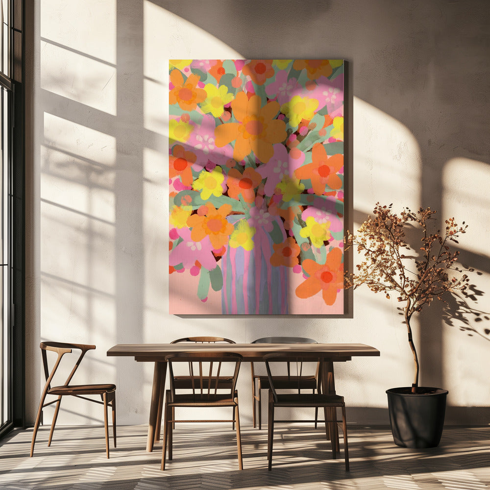 Lebendige Blüten | Leinwand