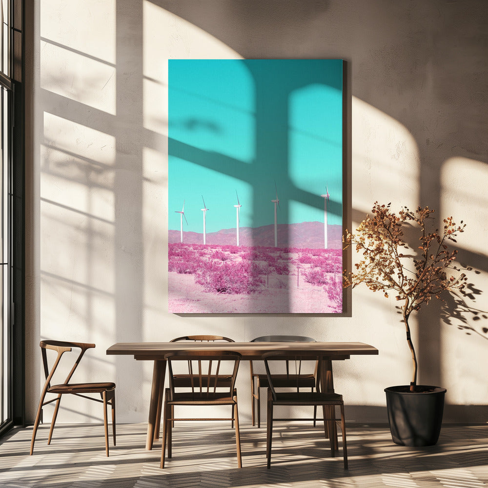 Palm Springs Windmills in the Desert | Canvas