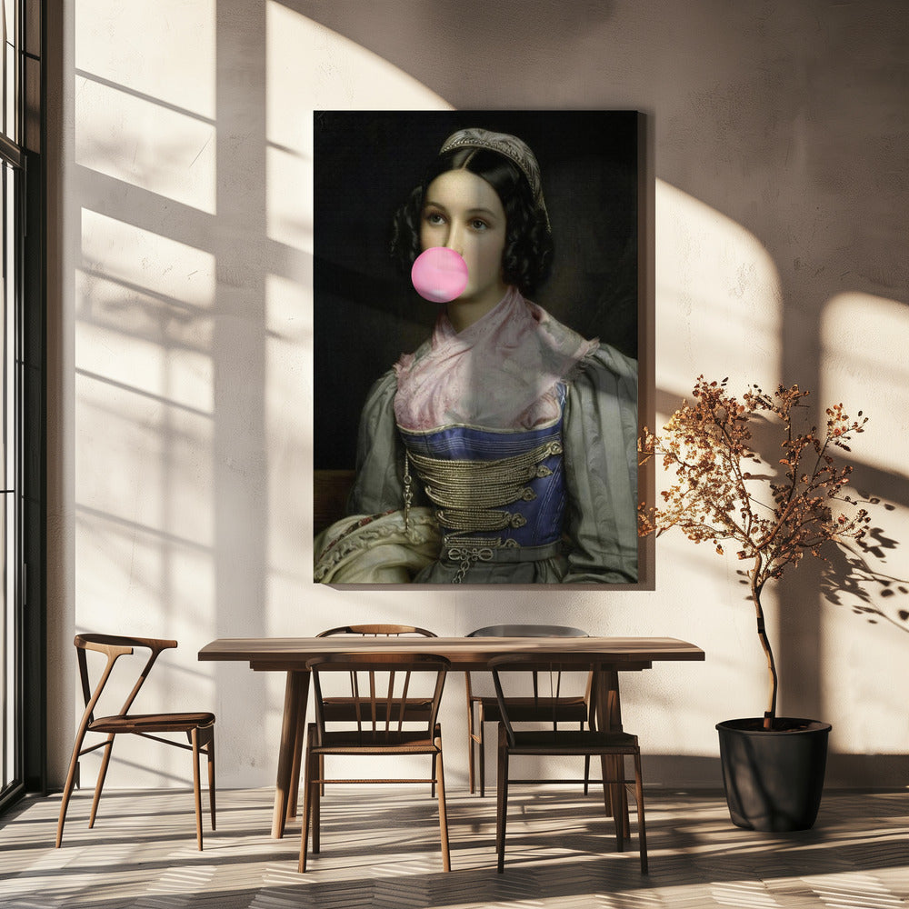 Bubble Gum Portrait | Canvas