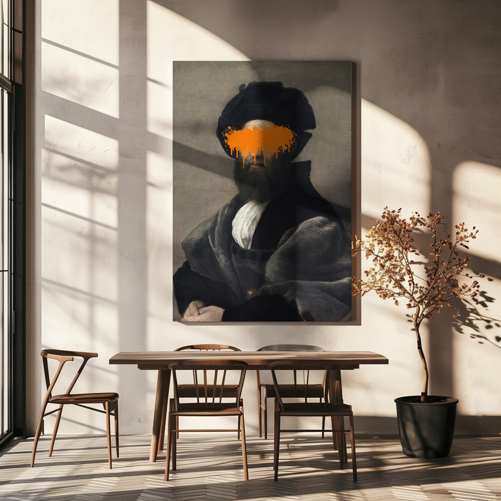 Orange Vandal Splash | Leinwand
