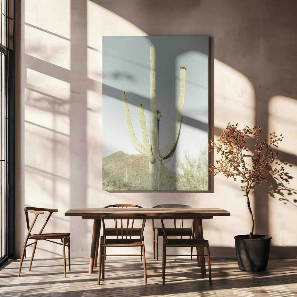SAGUARO-NATIONALPARK Vintage Riesen-Saguaro | Leinwand