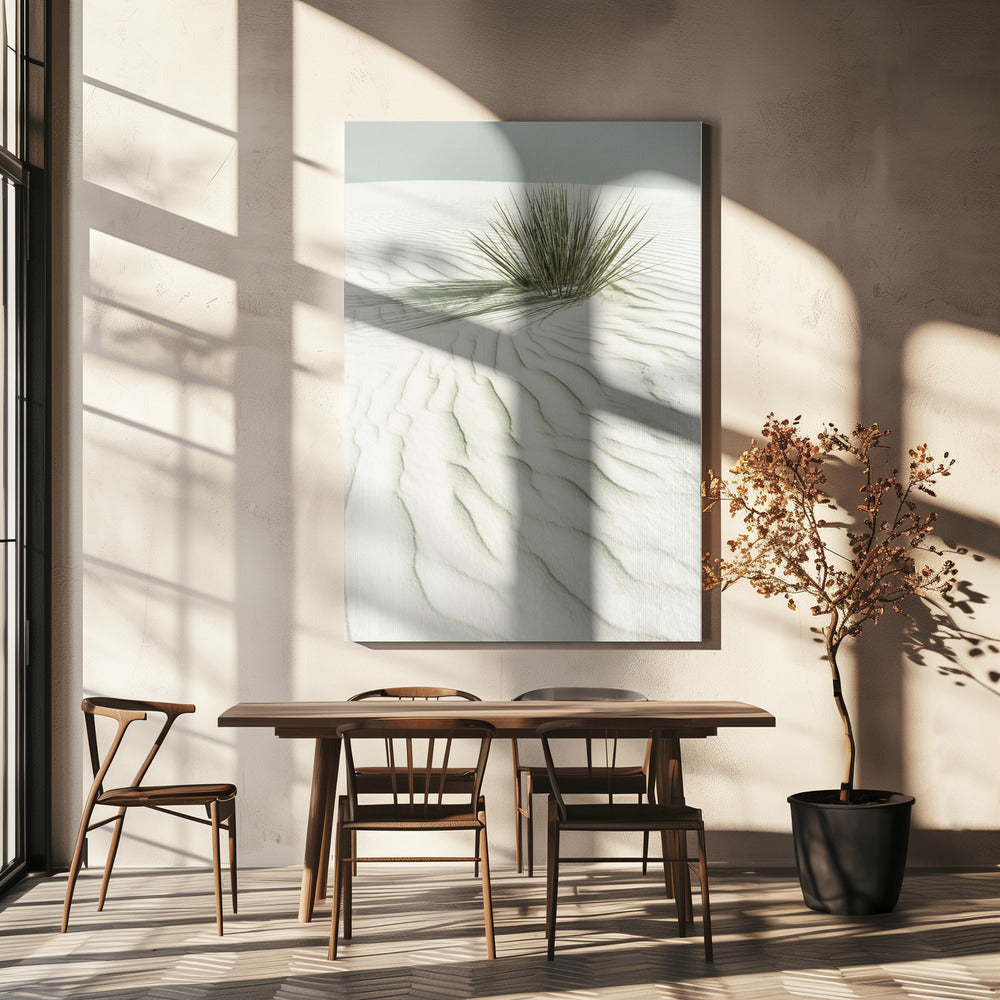 WHITE SANDS Idyllische Vintage-Landschaft | Leinwand