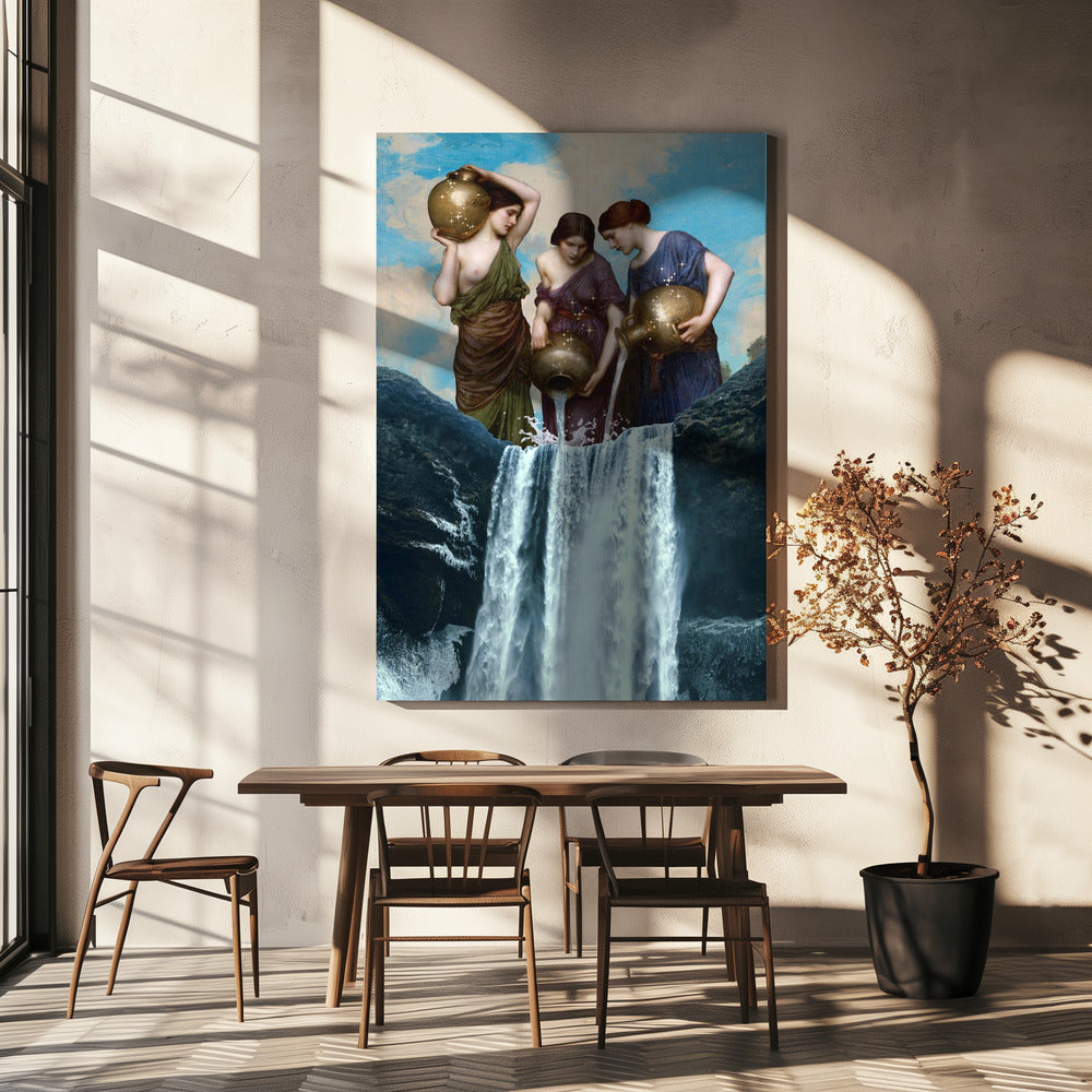 Magischer Wasserfall | Leinwand