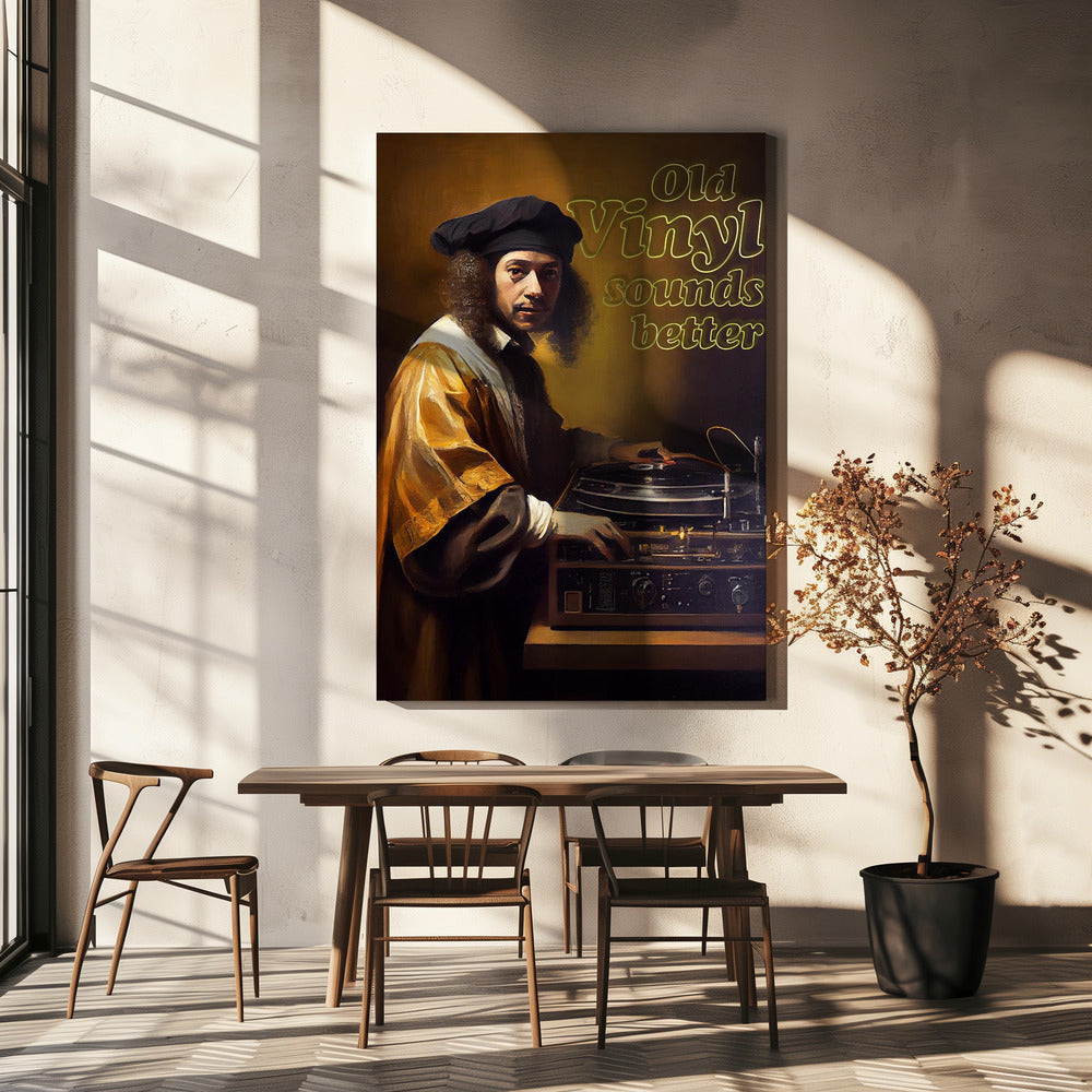 Altes Vinyl klingt besser | Leinwand