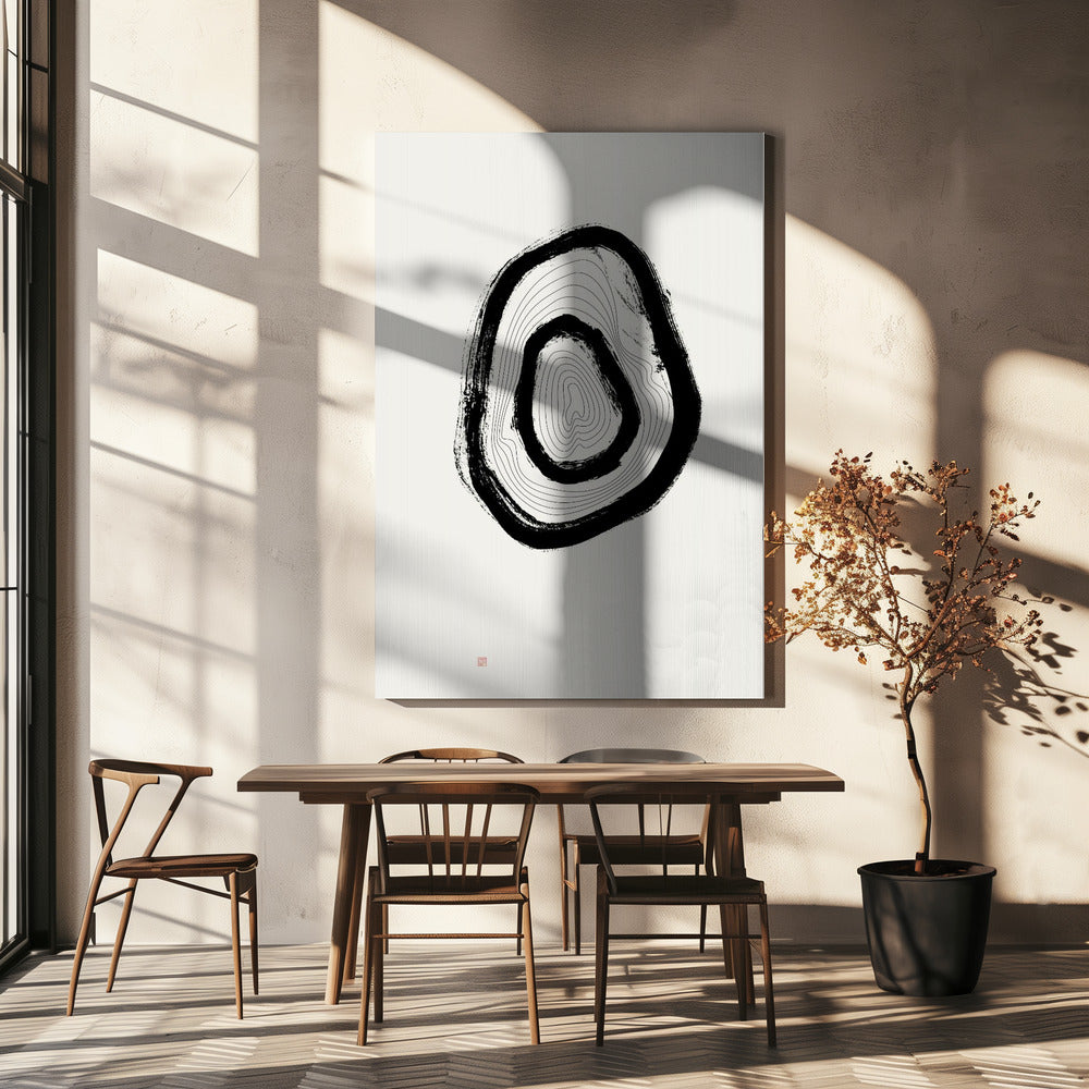 Die Ringe von Suminagashi | Leinwand