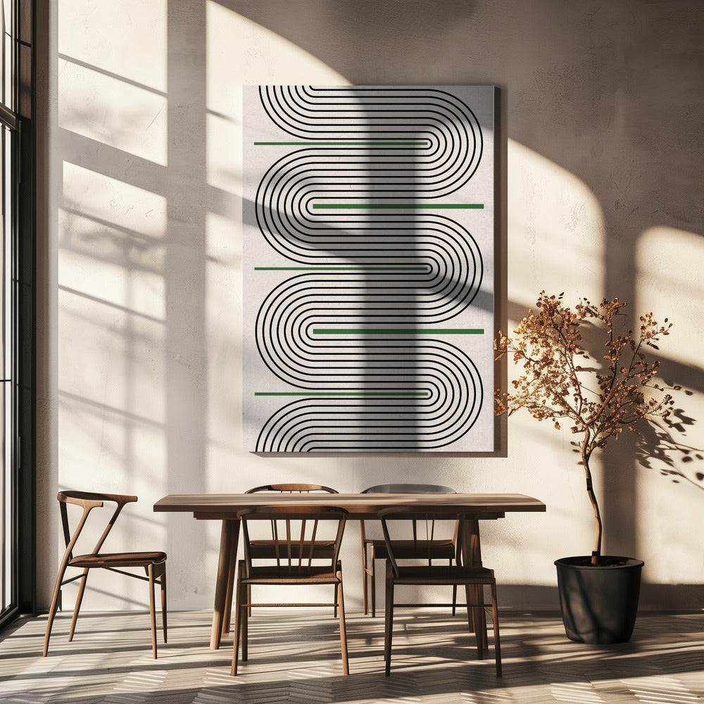 Curved Lines Dance | Canvas