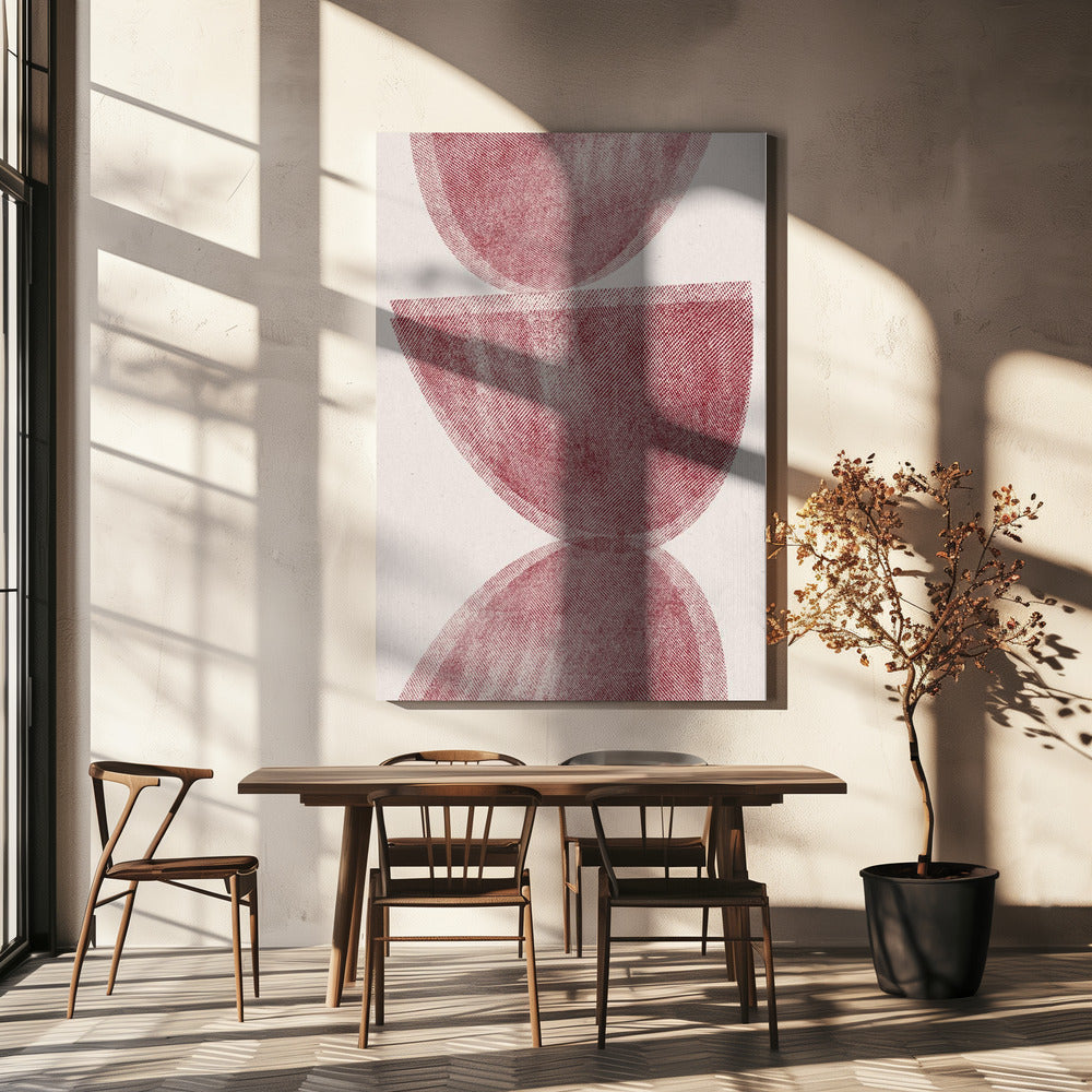 Purpurrote Hälften | Leinwand