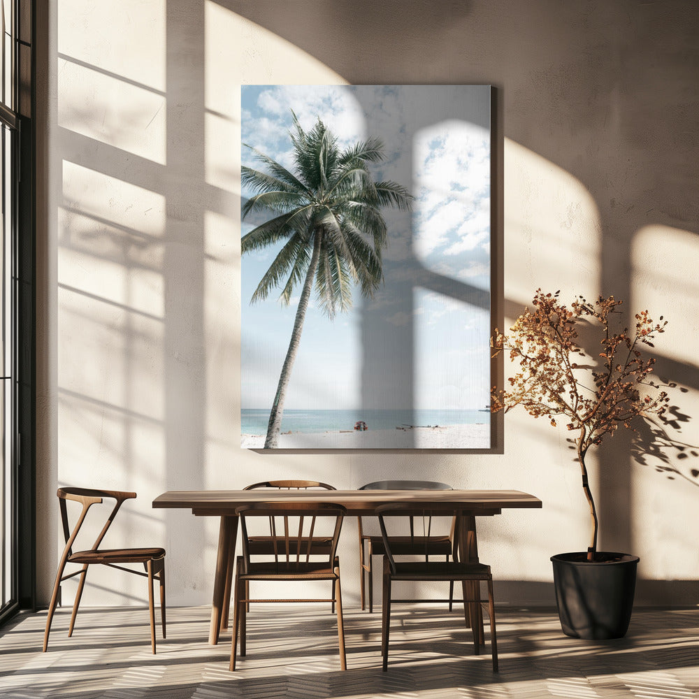 Palme am Strand 2 | Leinwand