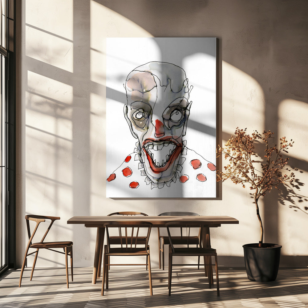 Clowns der Pizzaparty | Leinwand