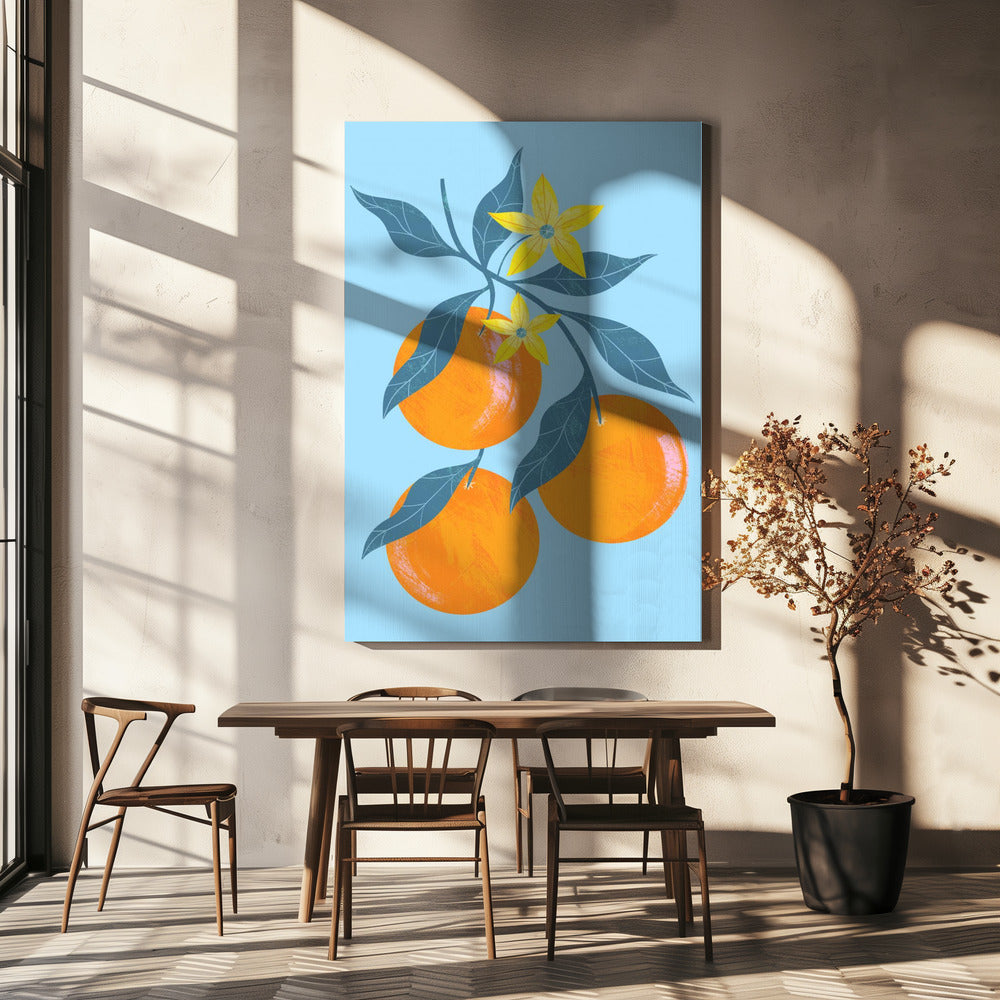 Orangenzweig | Leinwand
