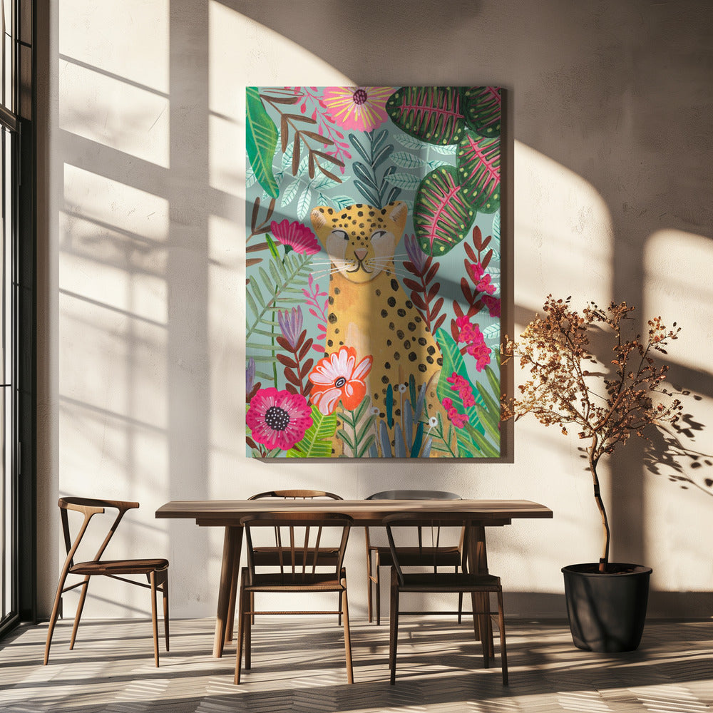 Leopard im Dschungel | Leinwand