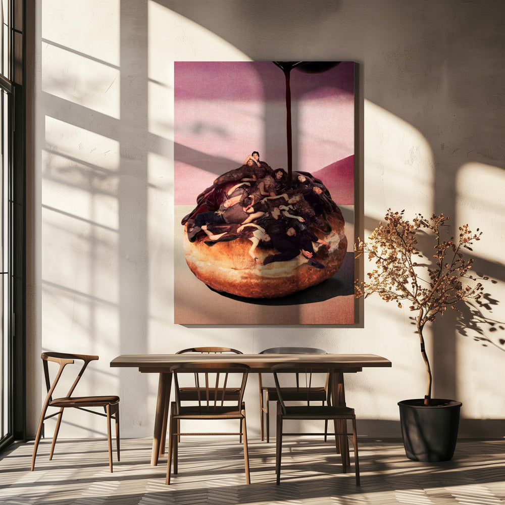 Surrealer dekadenter Donut | Leinwand