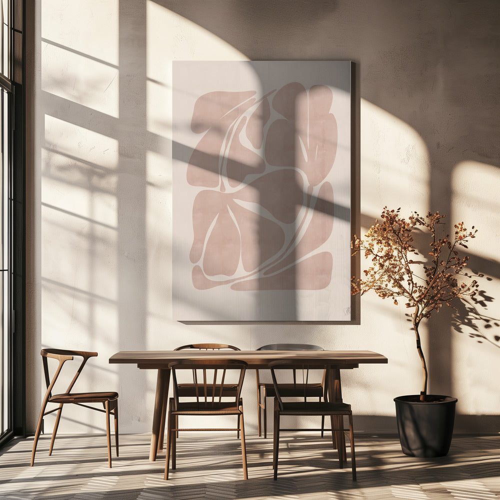 Beige Abstract Shapes | Canvas