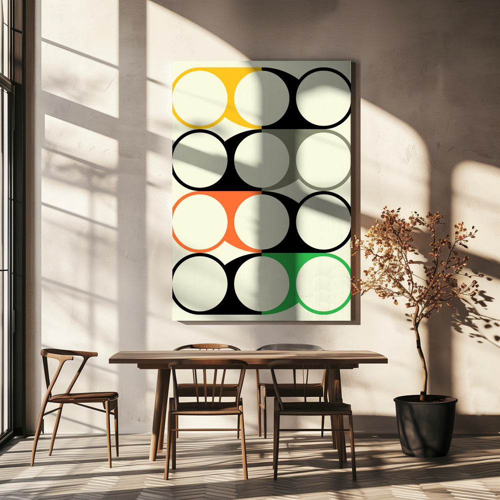 Geometrisches abstraktes Design | Leinwand