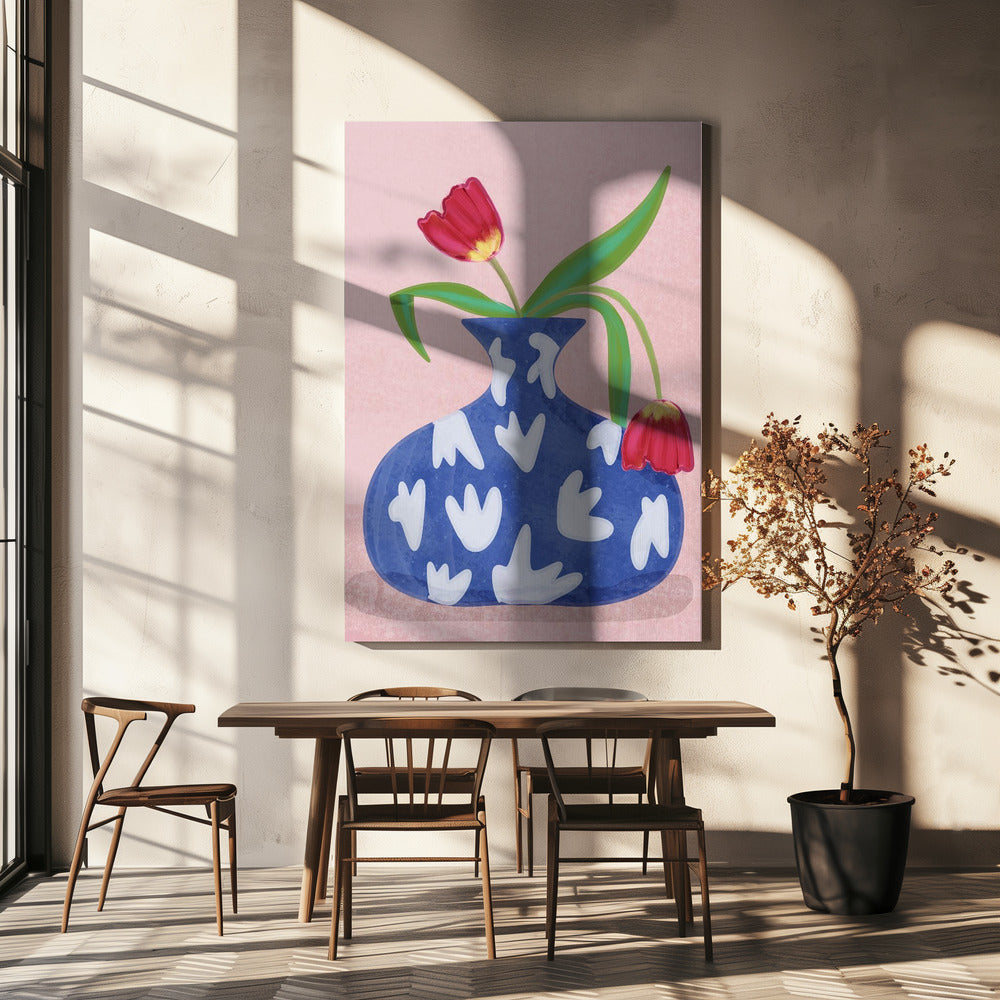 Tulpe in Vase | Leinwand