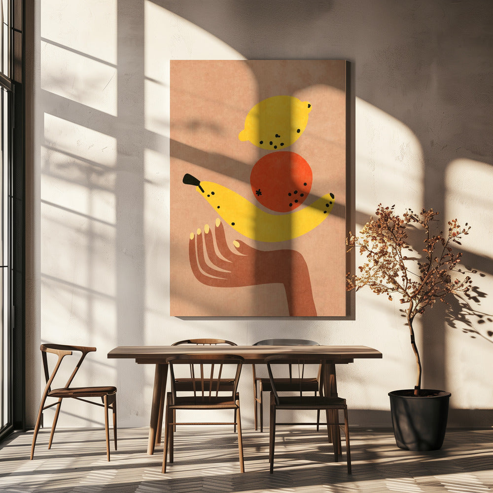 Früchte in meiner Hand | Leinwand
