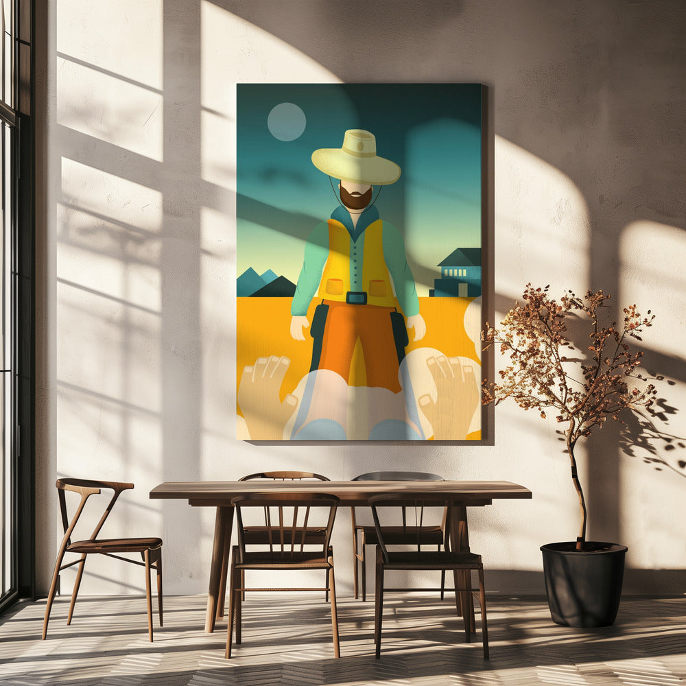 Der Cowboy | Leinwand
