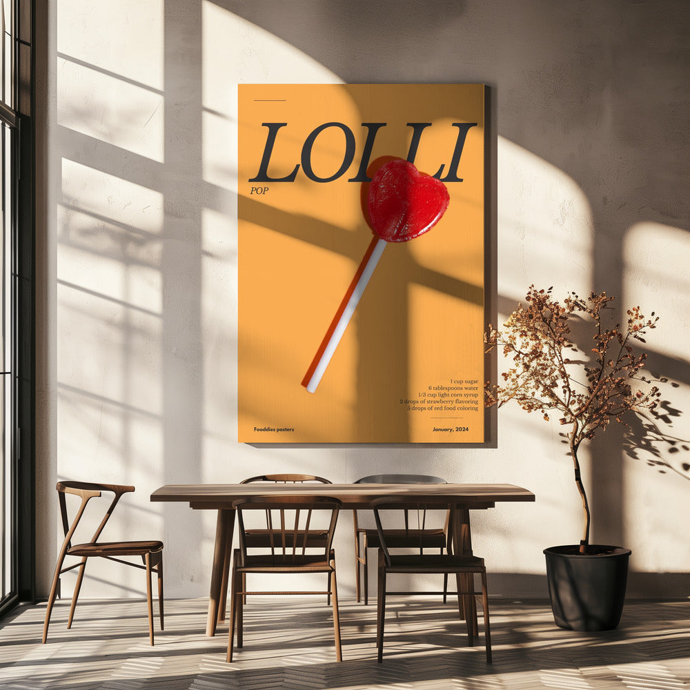 Herz-Lolli | Leinwand