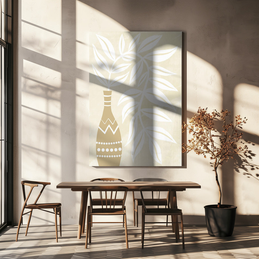 Vase Pflanze | Leinwand