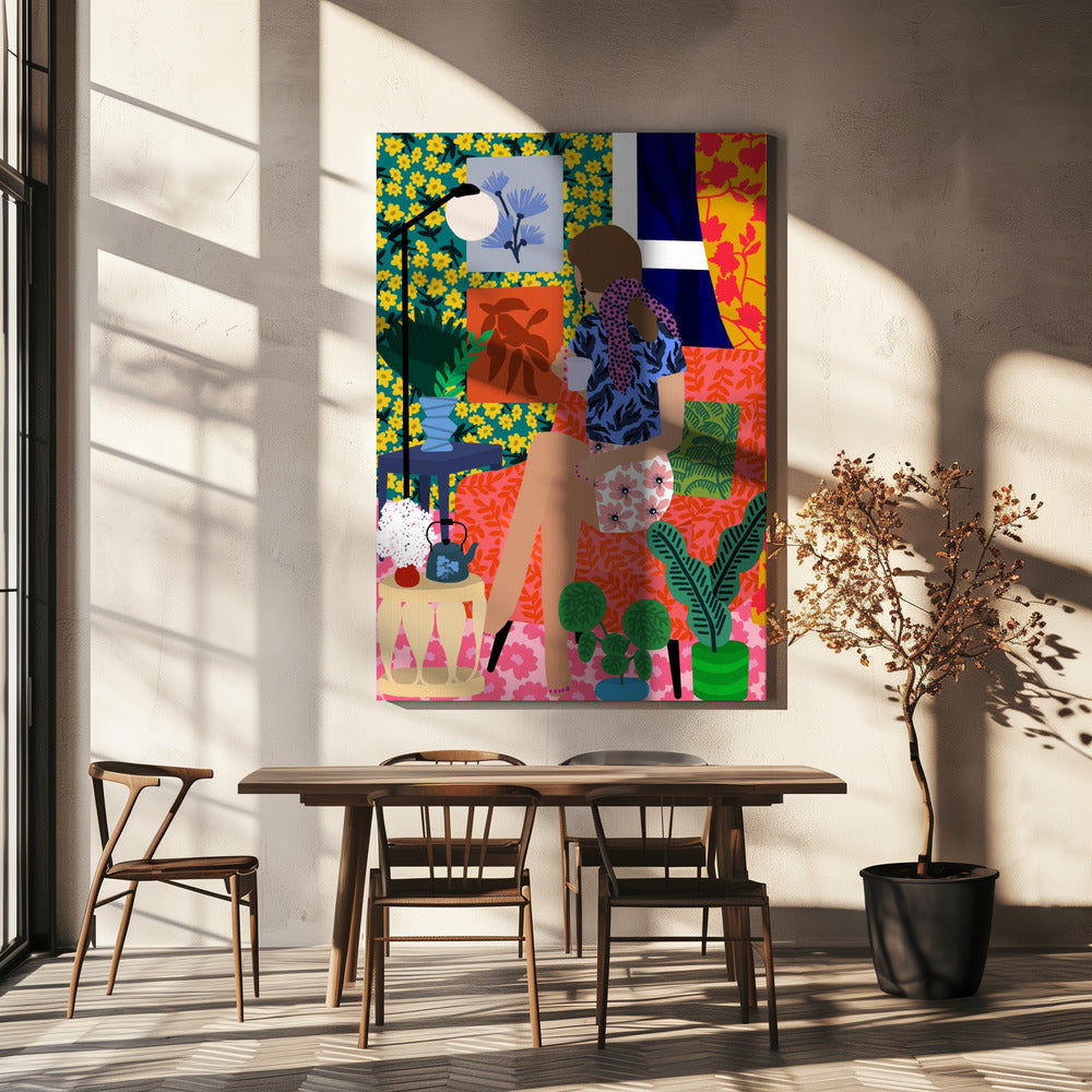 Tea time girl | Canvas