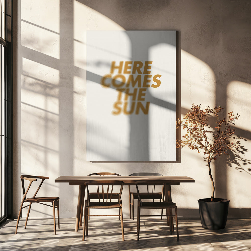Sonnige Ankunft | Leinwand
