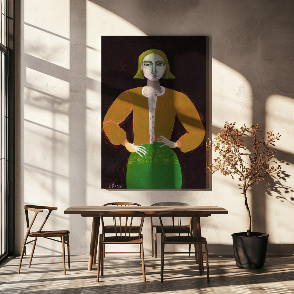 Entschlossene Frau | Leinwand