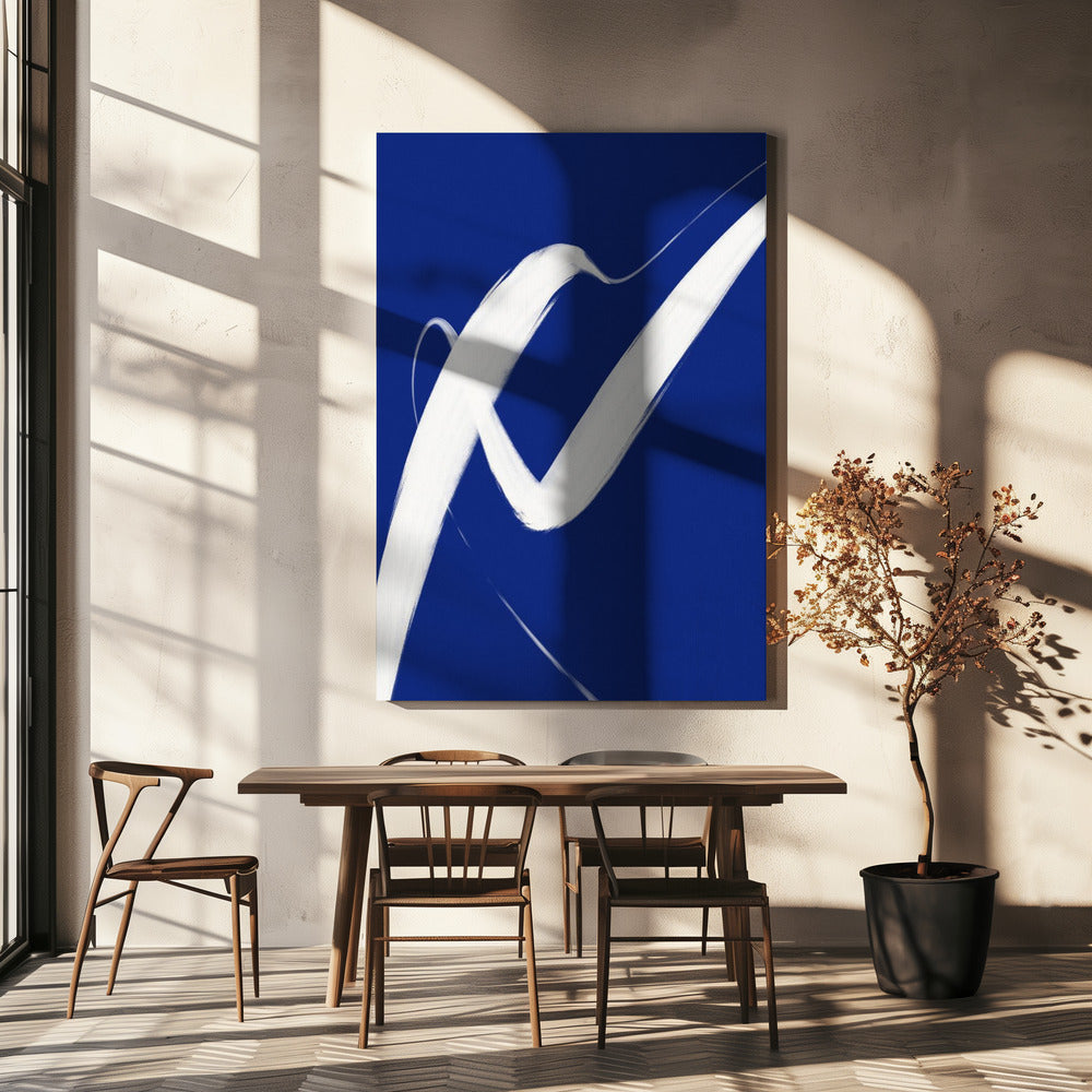 Blauer Wirbeltanz | Leinwand