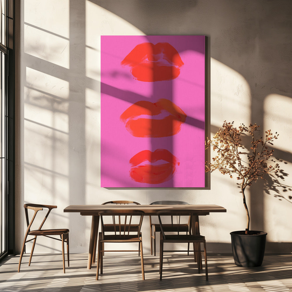 Neon Pout Serie | Leinwand