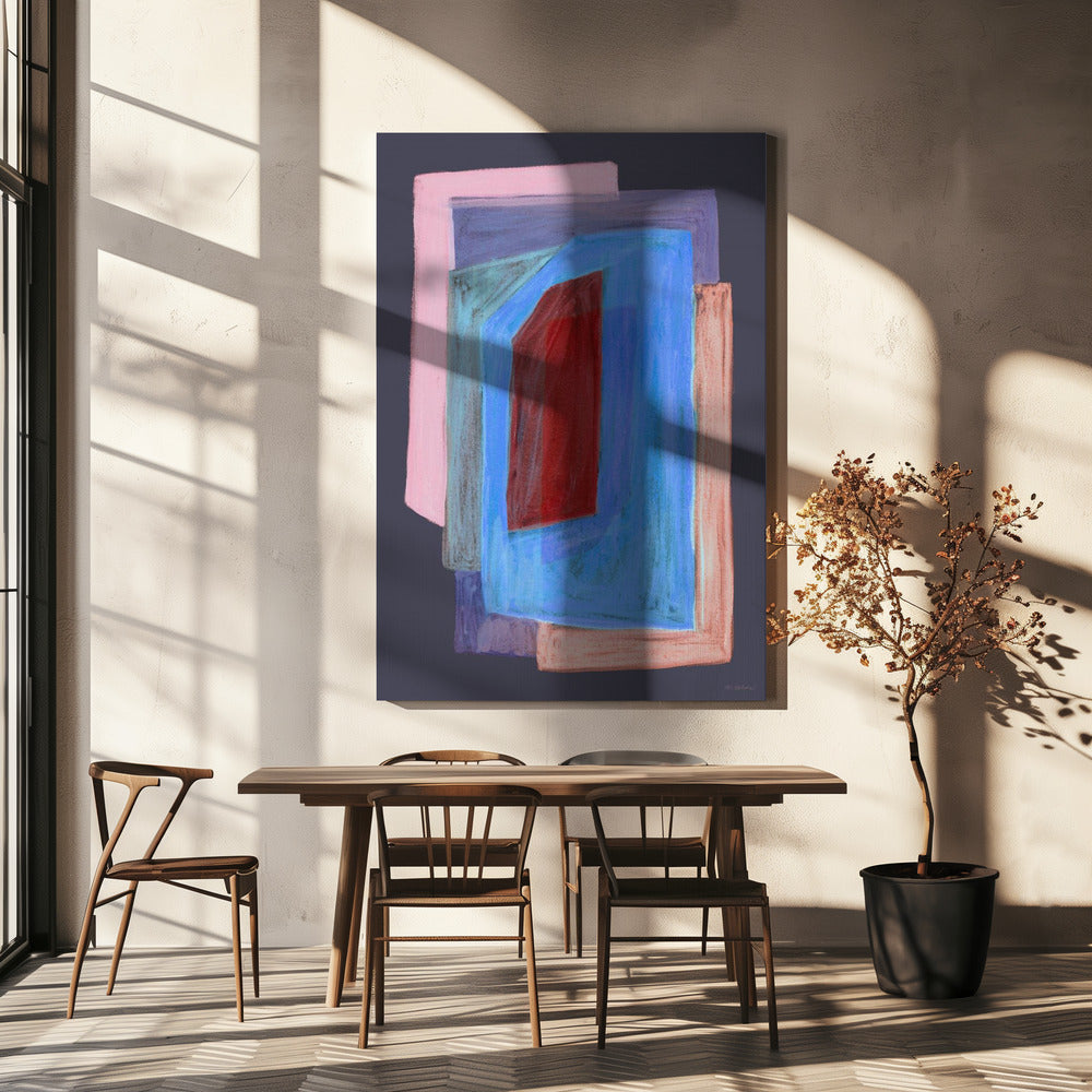 Chalks and Shapes 3 | Canvas