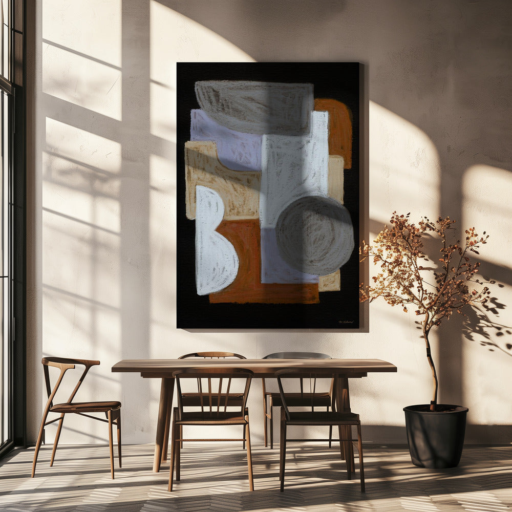 Chalks and Shapes 5 | Canvas