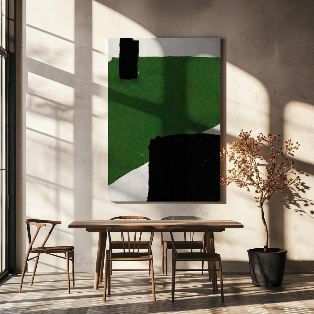 Emerald Abstraction | Canvas