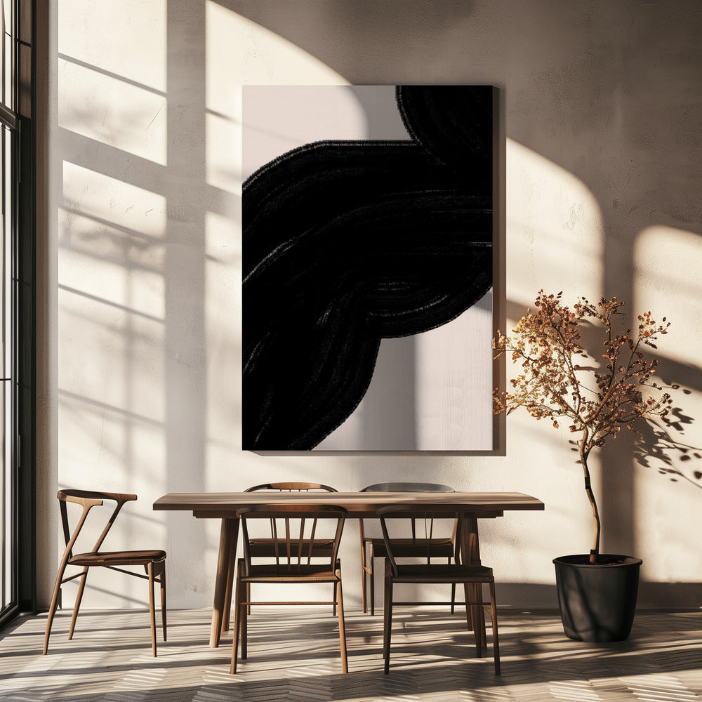 Black Wave Flow | Canvas