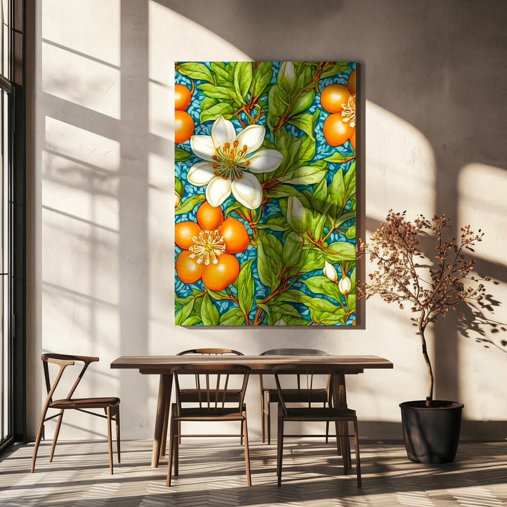 Orangenblüte Naturpflanze | Leinwand