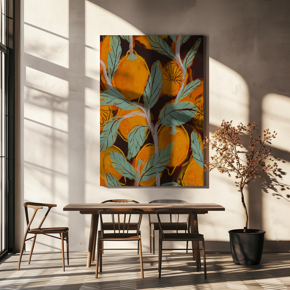 Orange Orchard Vibes | Leinwand