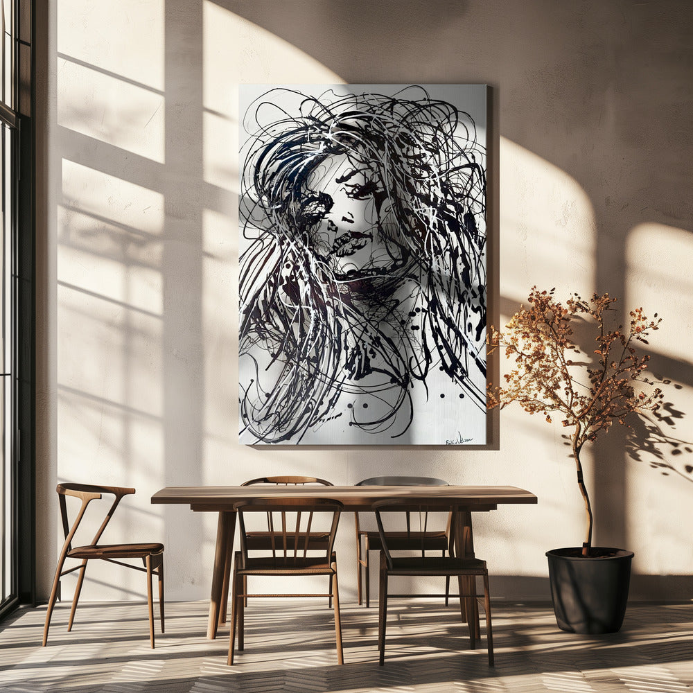 Nur ein Mädchen | Leinwand