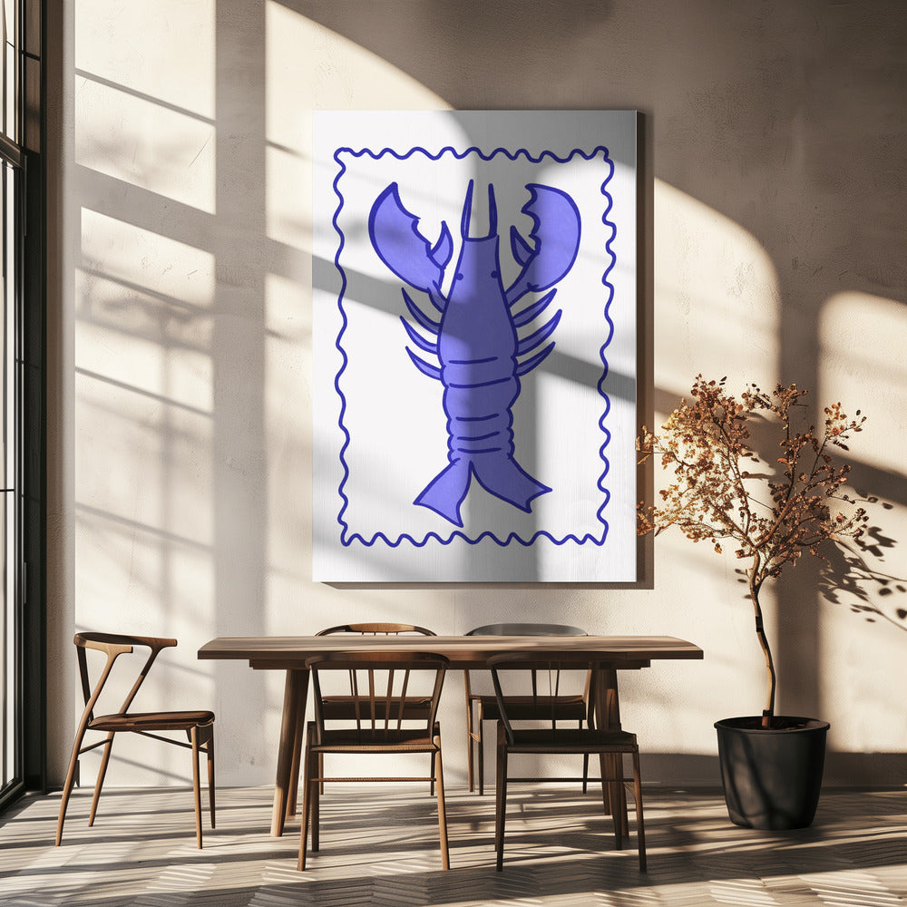 Lila Hummer Stempel | Leinwand