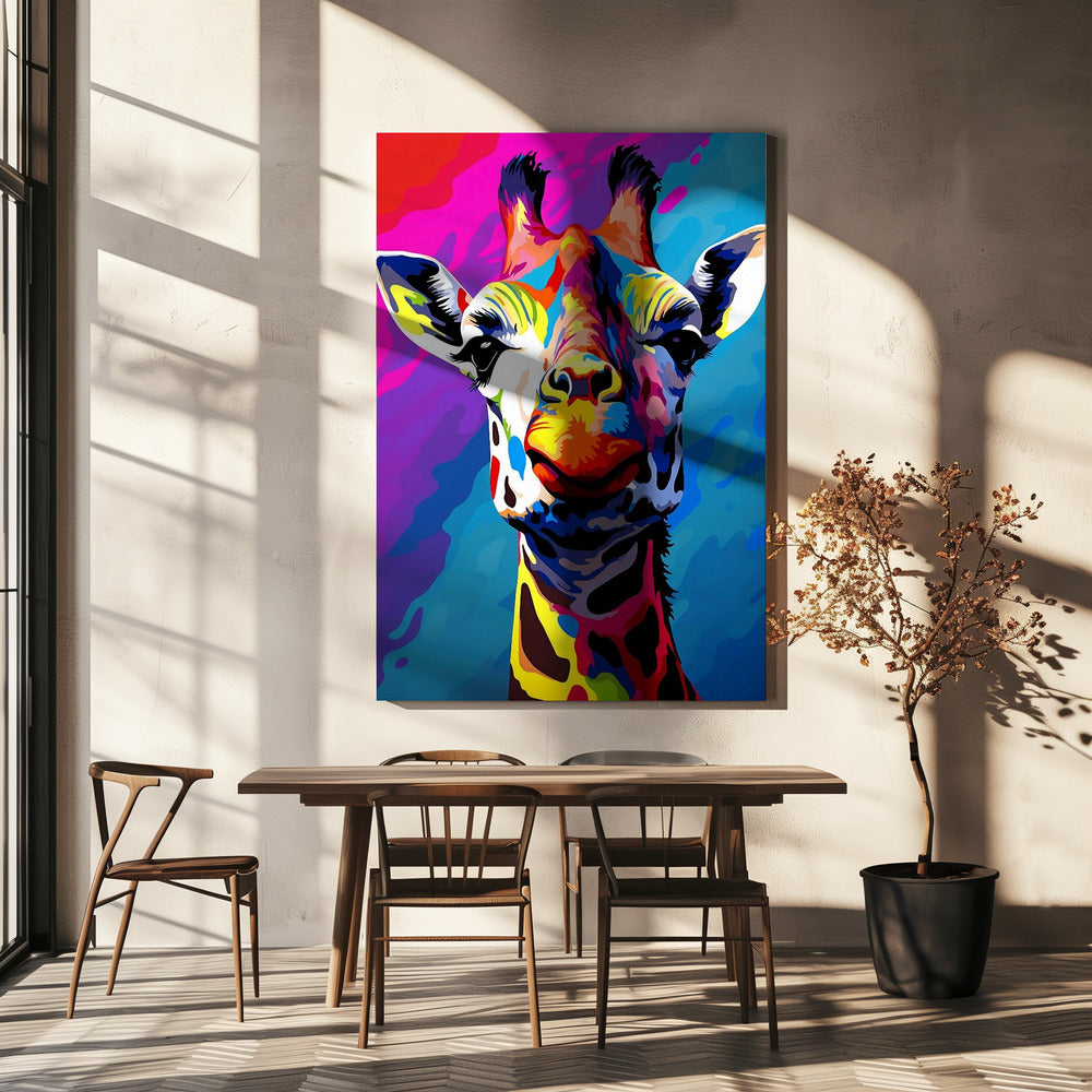 Giraffe Pop Art | Leinwand