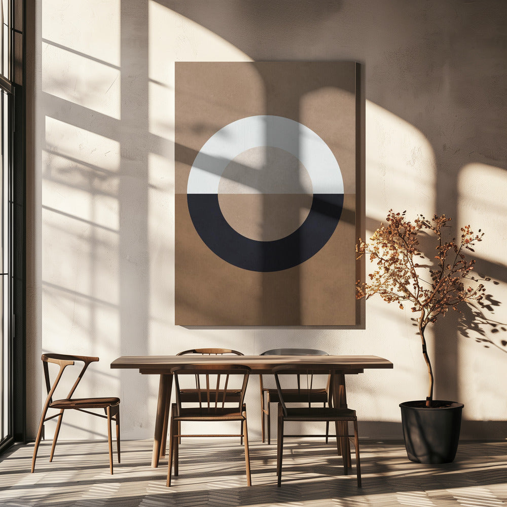 Braune Geometrie 8 | Leinwand