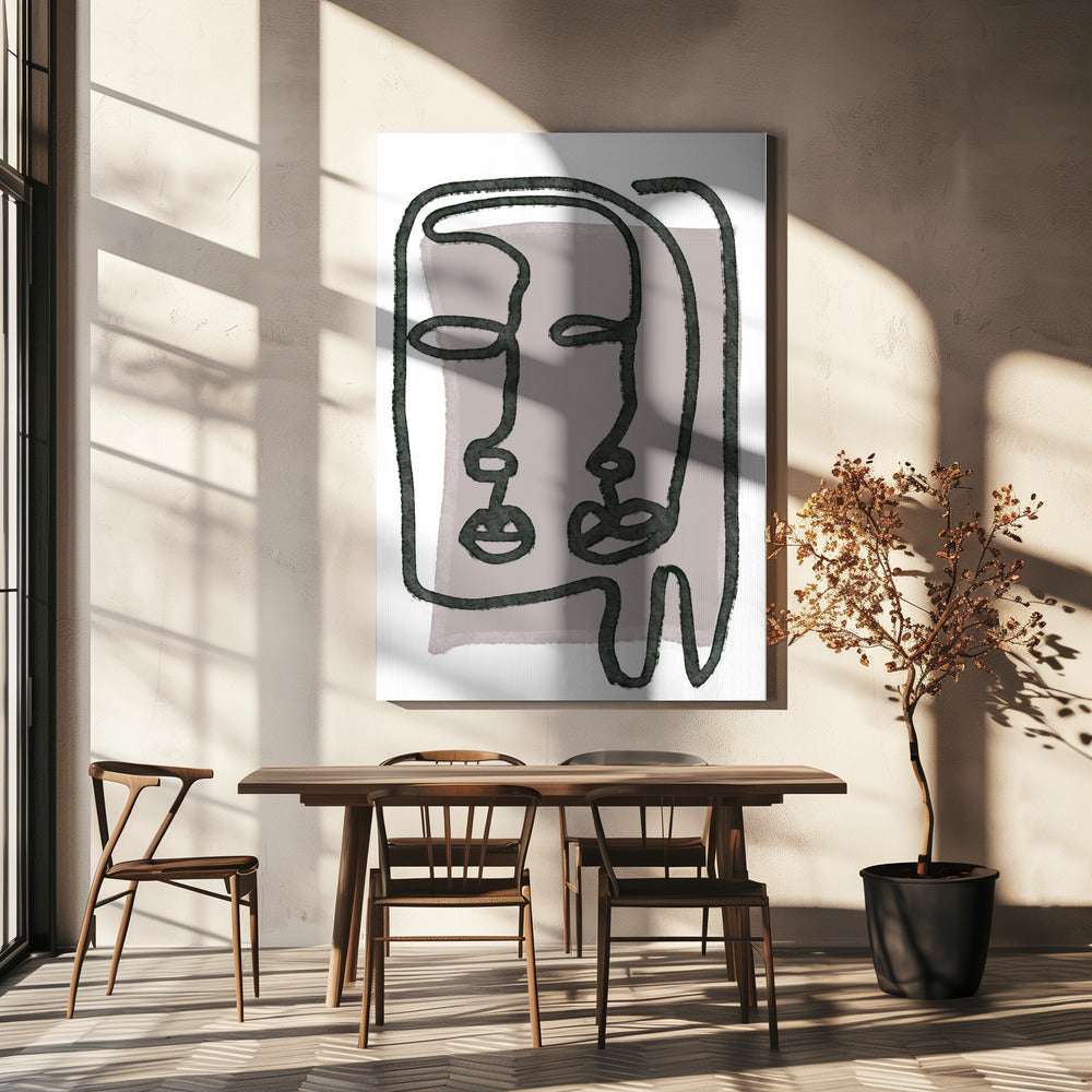 Gesichter abstrakt | Leinwand