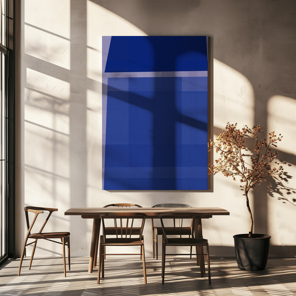 Gewebte blaue Marmelade 1 | Leinwand