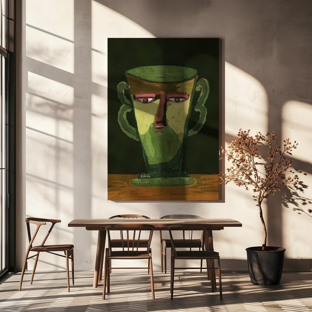 Becher Mann | Leinwand
